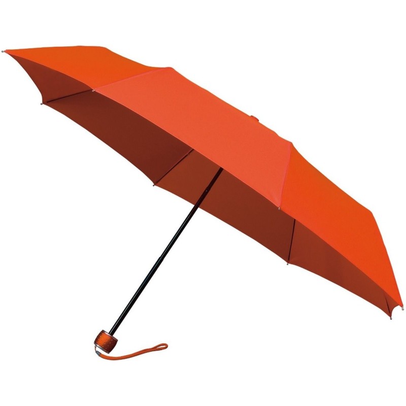 Parapluie pliant miniMAX droit manuel résistant au vent orange