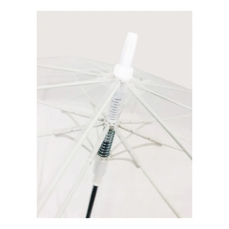 Parapluie de golf transparent blanc mariage