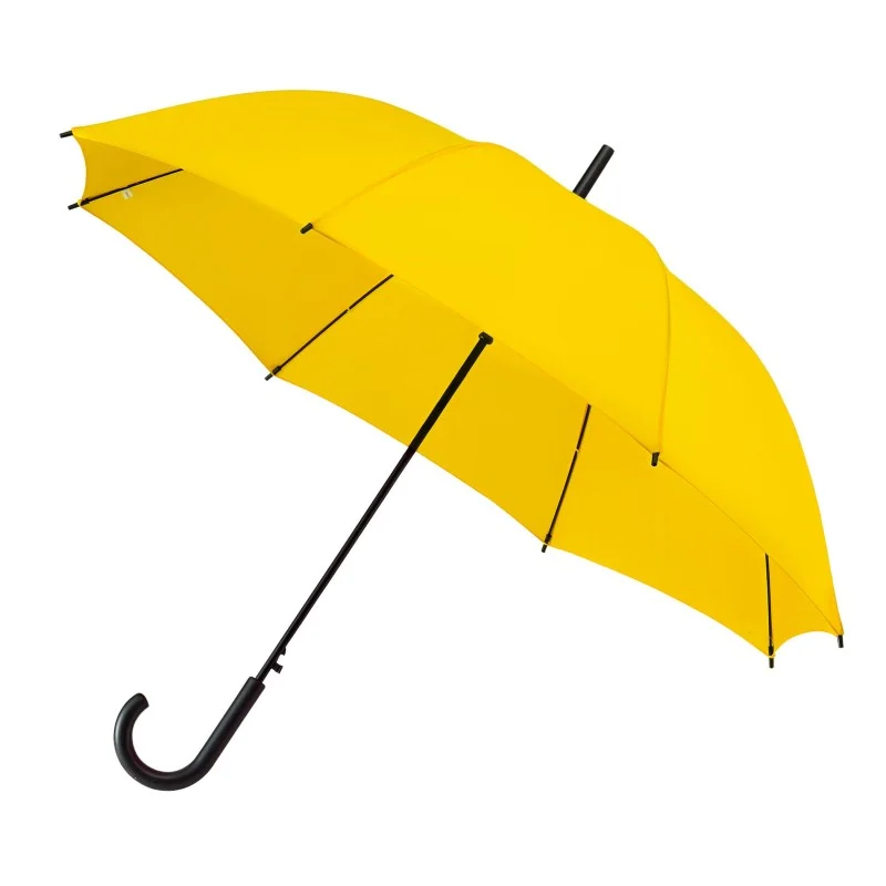 Parapluie canne bois Falconetti gris - ouverture automatique