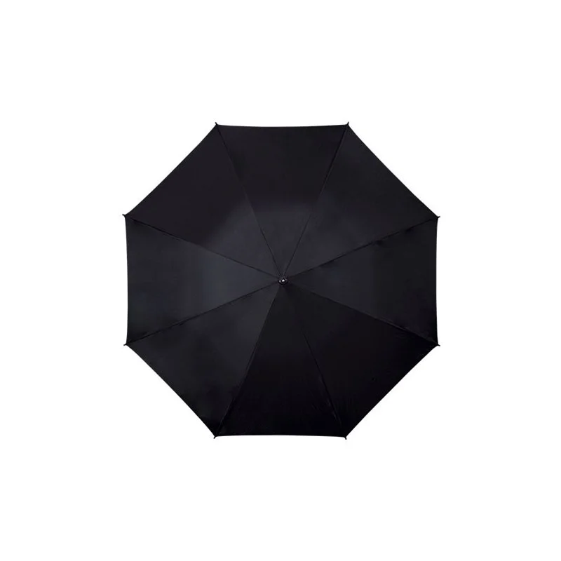 Parapluie golf poignée droite ref FP7399 Couleur noir/doré